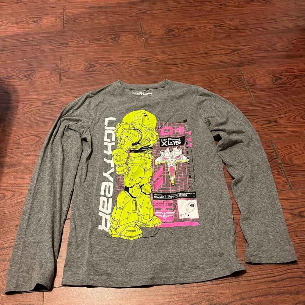 Gray Lightyear Long Sleeve Shirt
